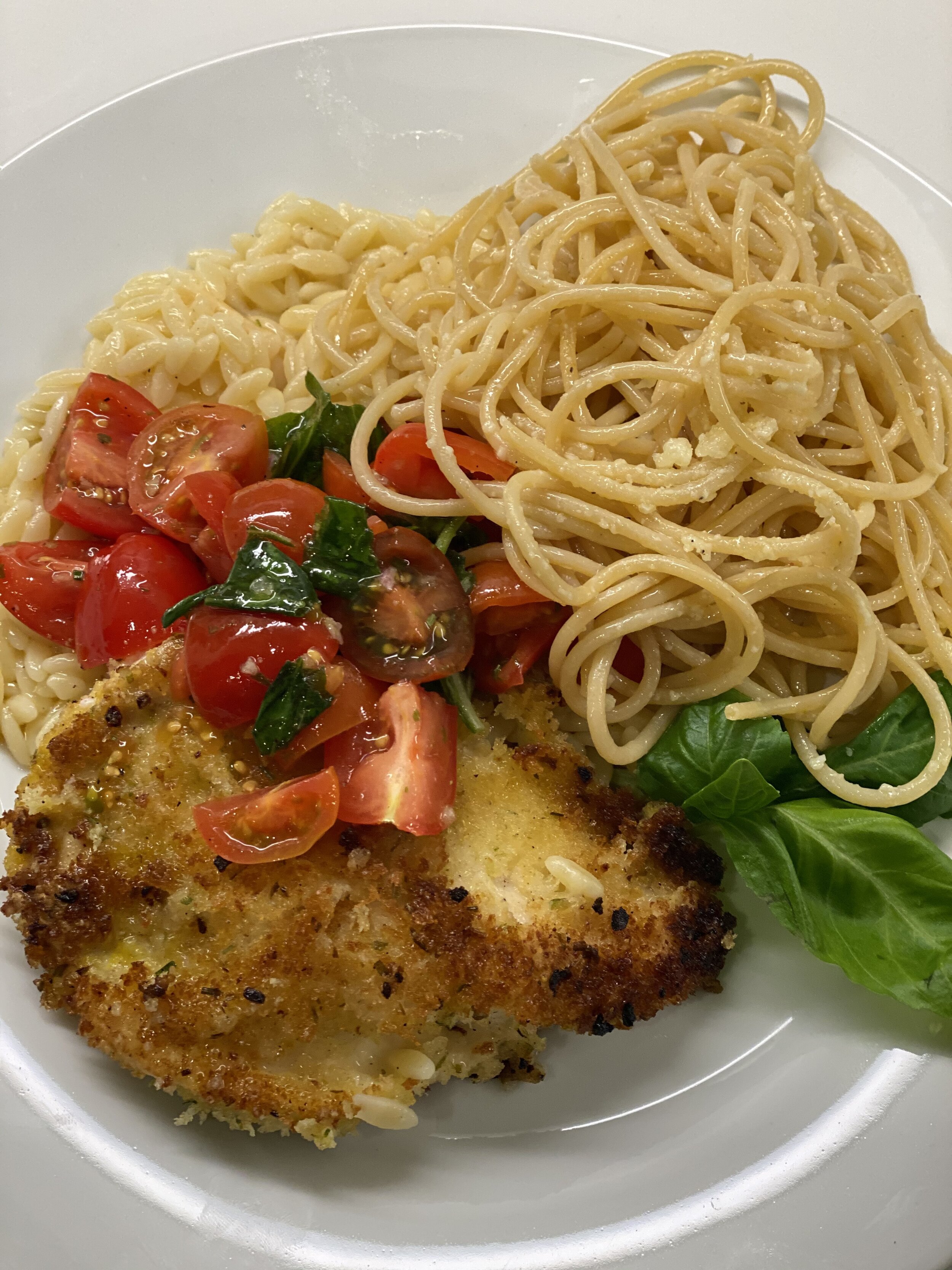 Chicken Milanese with Tomatoes and Shaved Parmesan.jpeg