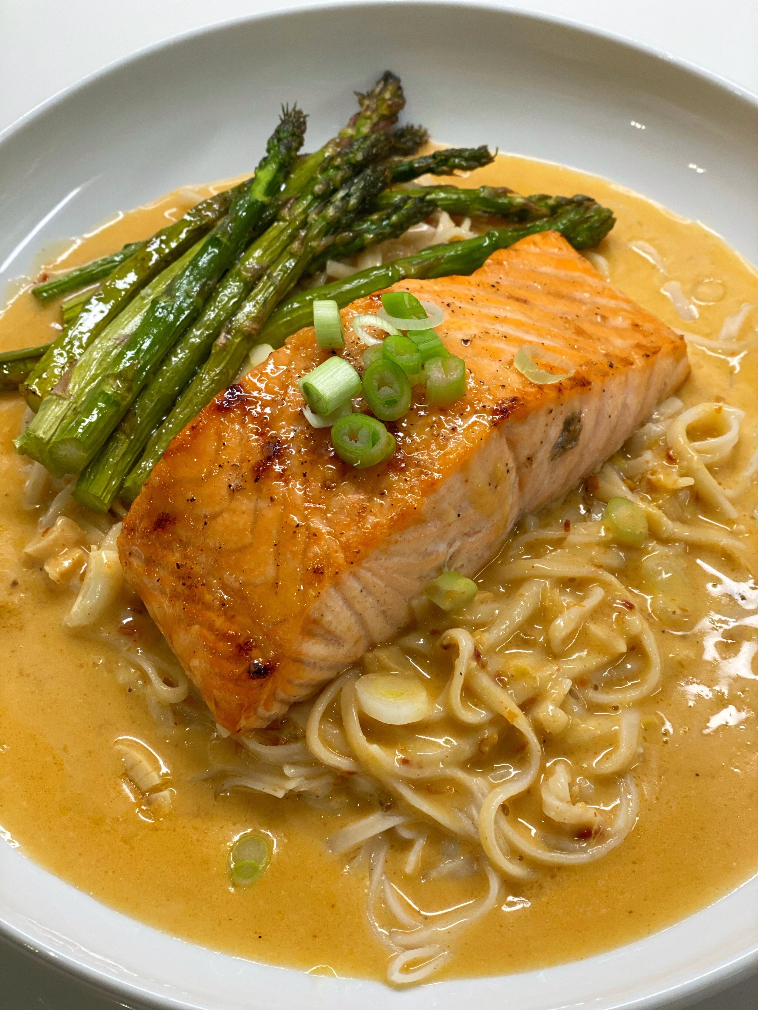 Poached Salmon in Coconut Chili Lime Sauce over Brown Rice Noodles_.JPG